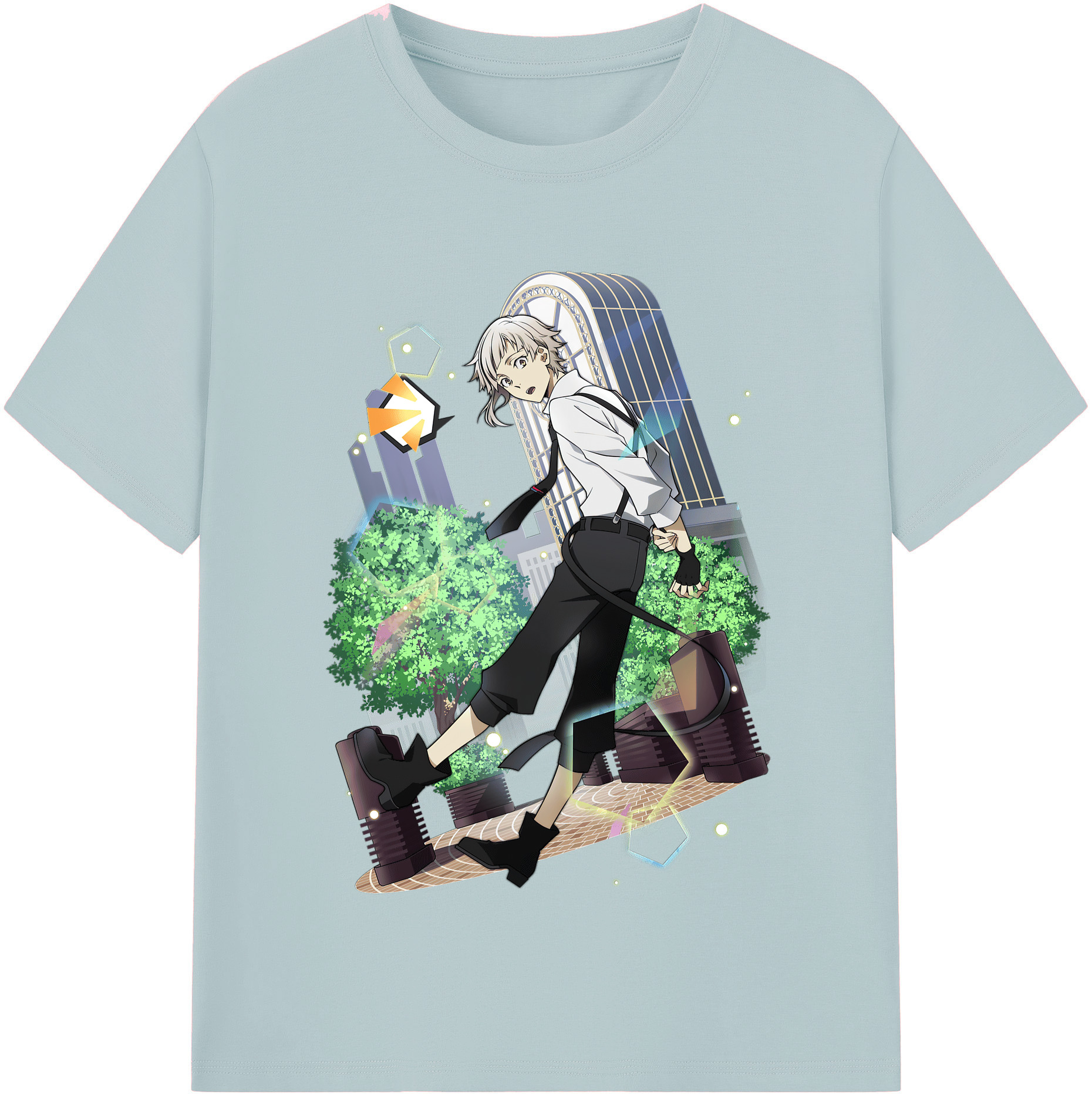 （画像用） 文豪ストレイドッグス Bungo Stray Dogs 綿100％半袖Tシャツ（フロントプリント）